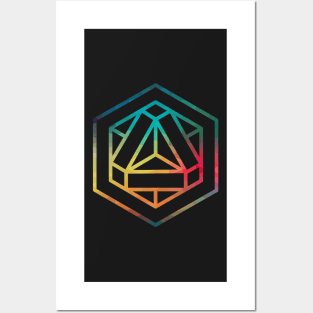 Sacred geometry 01 rainbow Posters and Art